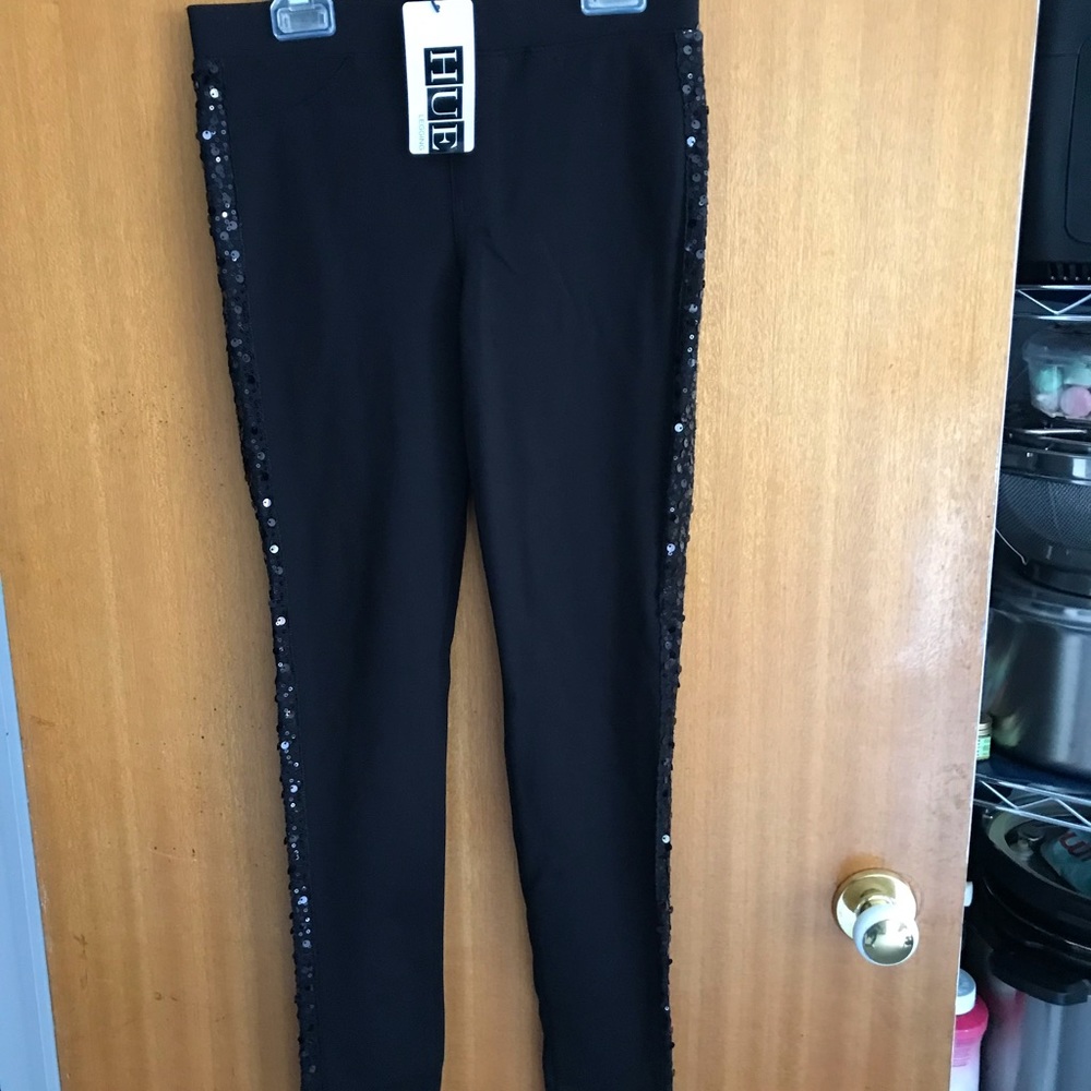 Hue Sequin Tuxedo Ponte Legging